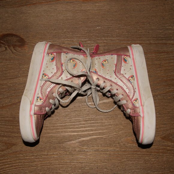 VANS Kids Unicorn Rainbow Sk8-hi Zip Shoes sz 11 - Picture 4 of 7